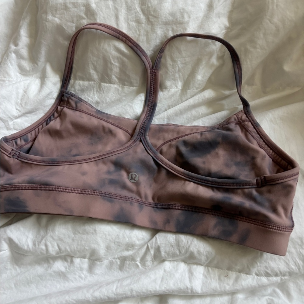 lululemon athletica Women's Tie-Dye Sports Bra - Brown and pink